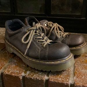 Dr. Martens AirWair 10940 Chunky Oxford Leather Brown Men Size 9 US Women 10 US